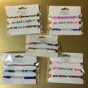 Friendship and Message Words Colorful Bracelets